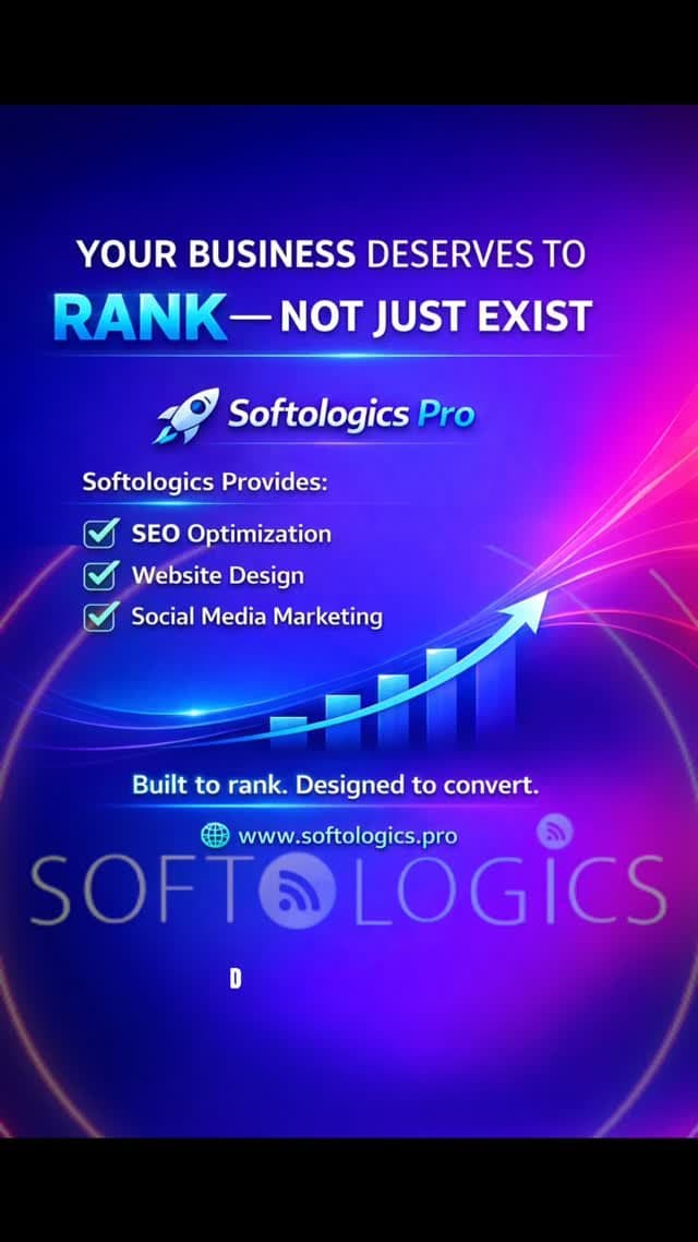 Your business deserves to rank — not just exist. Softologics Instagram reel